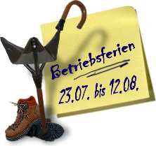 Betriebsferien Herbst 2023